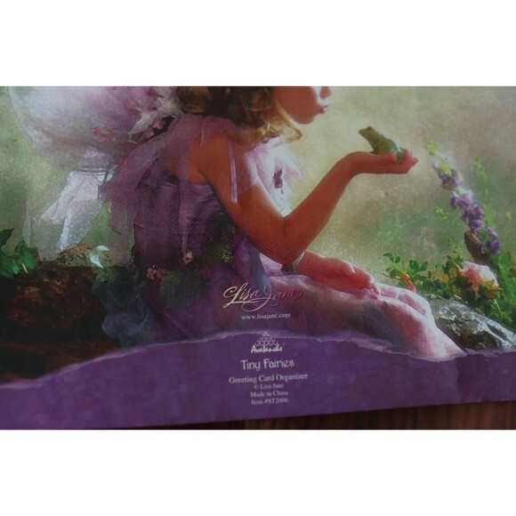 12 Pocket Lisa Jane Holiday Card Organizer With Ribbon Tie Fairycore Cottagecore - Picture 6 of 10